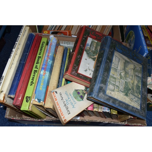 600 - SIX BOXES OF BOOKS, approximately one hundred and twenty mostly mid-century children's and young adu... 