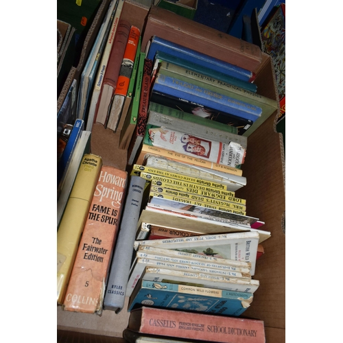 600 - SIX BOXES OF BOOKS, approximately one hundred and twenty mostly mid-century children's and young adu... 