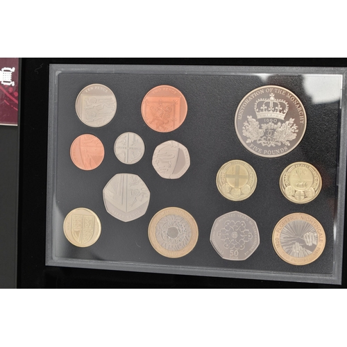 213 - A BOX OF MAINLY ROYAL MINT COINAGE, to include dual-dated 1993 presidency 50p in year set, a boxed 1... 