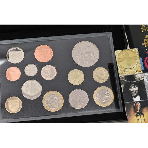 213 - A BOX OF MAINLY ROYAL MINT COINAGE, to include dual-dated 1993 presidency 50p in year set, a boxed 1... 