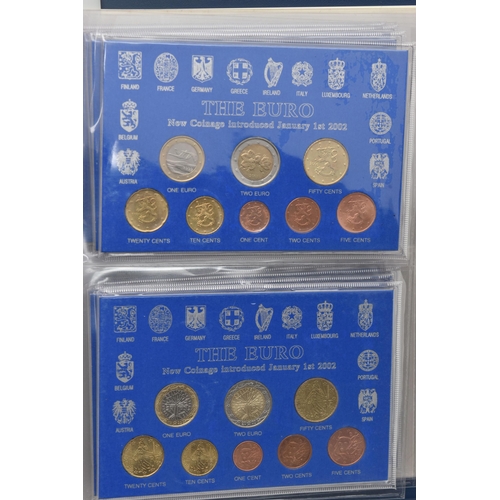 215 - A PLASIC STORAGE BOX OF WORLD COINAGE, to include a volume by The Franklin Mint, Great Historic coin... 