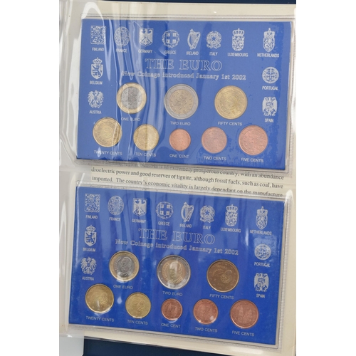 215 - A PLASIC STORAGE BOX OF WORLD COINAGE, to include a volume by The Franklin Mint, Great Historic coin... 