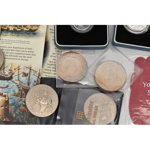 218 - A BOX OF ROYAL MINT COINAGE, to include 1992 Silver Proof Ten Pence two coin set, 1991 Silver Proof ... 