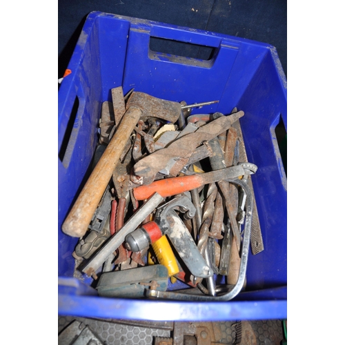 1087 - THREE TRAYS CONTAINING CARPENTRY AND AUTOMOTIVE TOOLS including spanners and sockets, by Britool, Ka... 