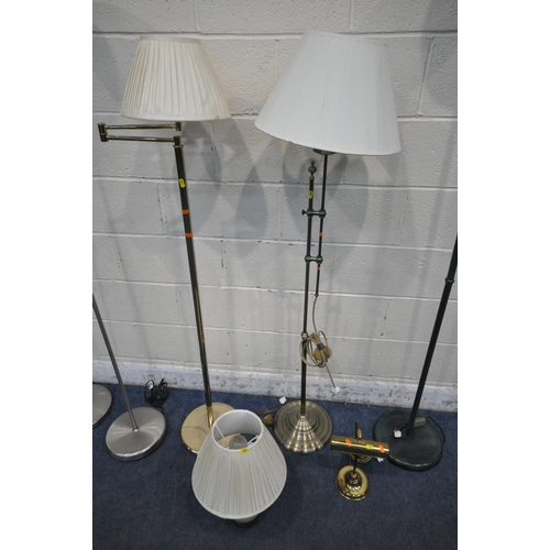 1273 - A SELECTION OF LIGHTING, to include a Dar lighting standard lamp, a pair of green BHS standard lamps... 