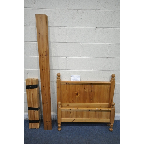 1326 - A MODERN PINE SINGLE BEDSTEAD (condition report: four bolts present, general signs of usage)