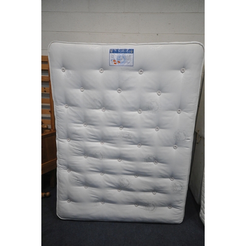 1331 - A HYPNOS 5FT DIVAN BED AND MATRESS (condition report: could use a clean, some stains to mattress, ge... 