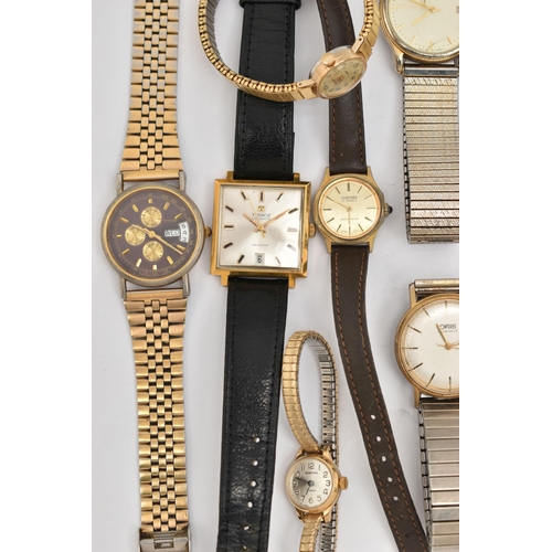 76 - A BAG OF ASSORTED LADIES AND GENTS WRISTWATCHES, mostly quartz movements, names to include 'Rotary, ... 