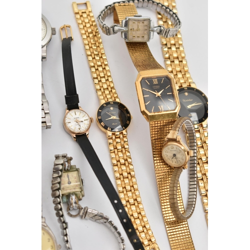 76 - A BAG OF ASSORTED LADIES AND GENTS WRISTWATCHES, mostly quartz movements, names to include 'Rotary, ... 