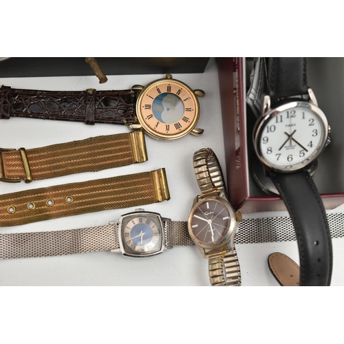 134 - A SELECTION OF WRISTWATCHES, to include a gents 'Hugo Boss, Hole In One Club' quartz wristwatch, lar... 