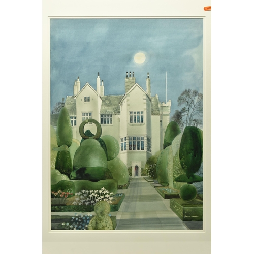 311 - RONALD MADDOX (1930-2018) 'TOPIARY GARDEN , LEVENS HALL', a depiction of the Elizabethan house and g... 