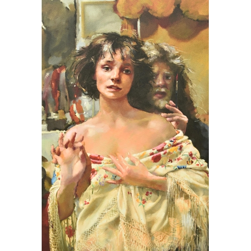 322 - ROBERT LENKIEWICZ (1941-2002) 'THE PAINTER WITH BENEDIKTE', a limited edition print depicting the ar... 