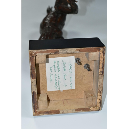 350 - A CONTEMPORARY BRONZE FIGURE OF 'CACUS' - STORM DEMON, limited edition 1/9 by Juliette Dodd, East Su... 