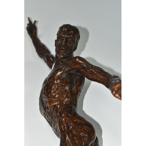 350 - A CONTEMPORARY BRONZE FIGURE OF 'CACUS' - STORM DEMON, limited edition 1/9 by Juliette Dodd, East Su... 