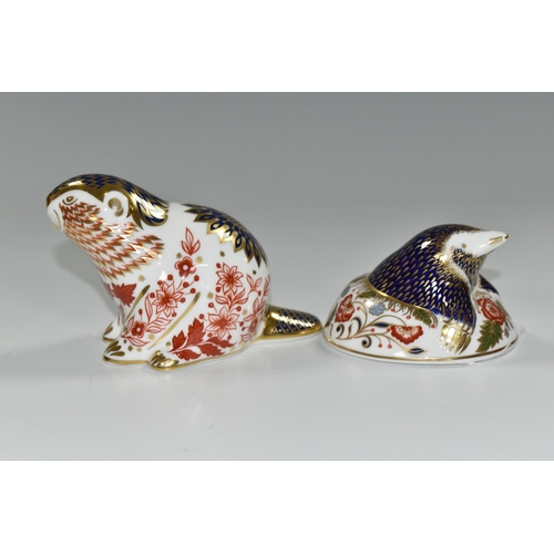 360 - TWO ROYAL CROWN DERBY IMARI PAPERWEIGHTS, comprising 'Mole' an exclusive for The Royal Crown Derby C... 