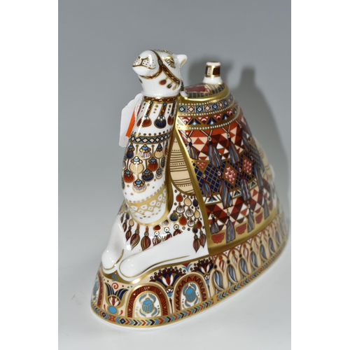 361 - ONE ROYAL CROWN DERBY IMARI PAPERWEIGHT, 'Camel' modelled and decoration by John Ablitt, height 17.5... 