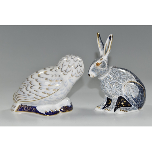 368 - TWO ROYAL CROWN DERBY IMARI PAPERWEIGHTS, comprising 'Snowy Owl', date cypher 2005 and 'Starlight Ha... 