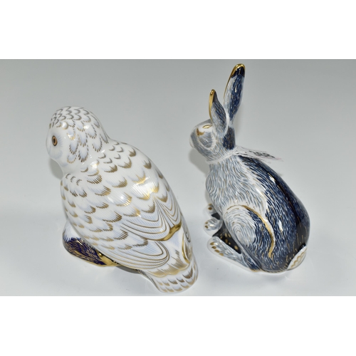 368 - TWO ROYAL CROWN DERBY IMARI PAPERWEIGHTS, comprising 'Snowy Owl', date cypher 2005 and 'Starlight Ha... 