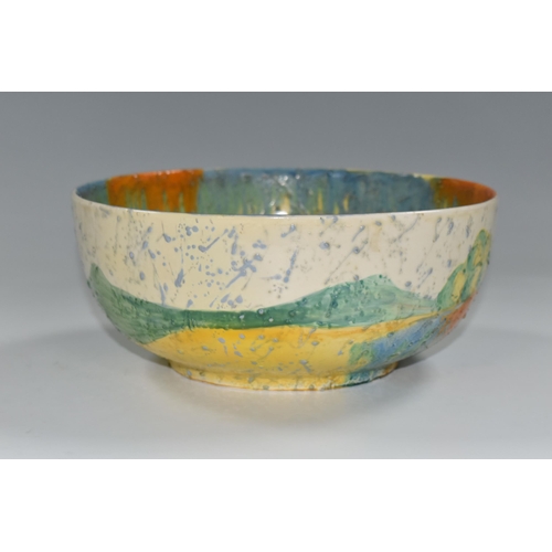 371 - A CLARICE CLIFF 'PATINA COUNTRY' DESIGN BOWL,  decorated with the 'Patina Country' design, printed b... 