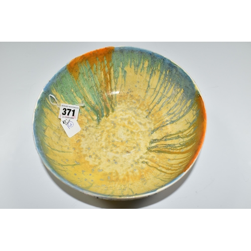 371 - A CLARICE CLIFF 'PATINA COUNTRY' DESIGN BOWL,  decorated with the 'Patina Country' design, printed b... 