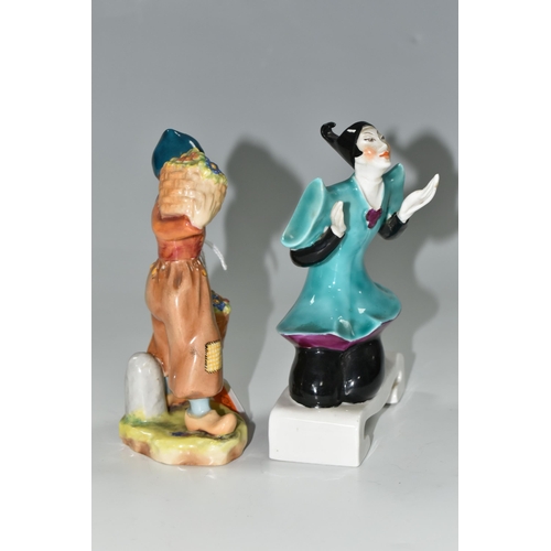 377 - TWO ROYAL WORCESTER FIGURES, comprising 'Dutch Boy' modelled by F. Gertner, no.2923 and a Chinoiseri... 