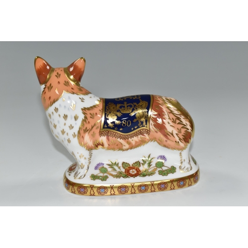 385 - A ROYAL CROWN DERBY LIMITED EDITION 'THE ROYAL WINDSOR CORGI', commissioned by Peter Jones of Wakefi... 