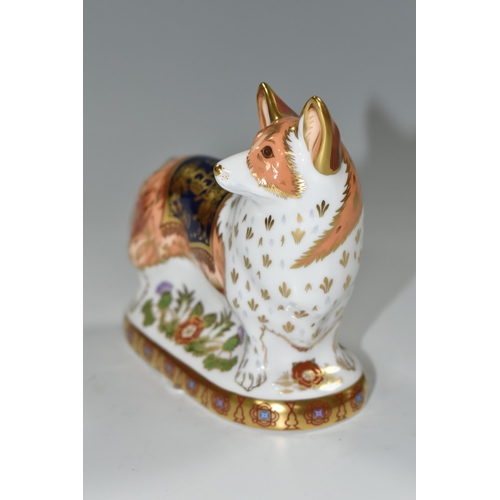 385 - A ROYAL CROWN DERBY LIMITED EDITION 'THE ROYAL WINDSOR CORGI', commissioned by Peter Jones of Wakefi... 