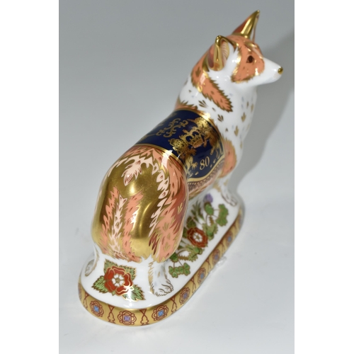 385 - A ROYAL CROWN DERBY LIMITED EDITION 'THE ROYAL WINDSOR CORGI', commissioned by Peter Jones of Wakefi... 