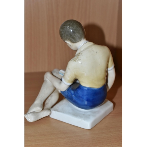 392 - TWO ROYAL DOULTON FIGURES OF BOYS, comprising 'Treasure Island' HN2243 and 'River Boy' HN2128 (2) (C... 