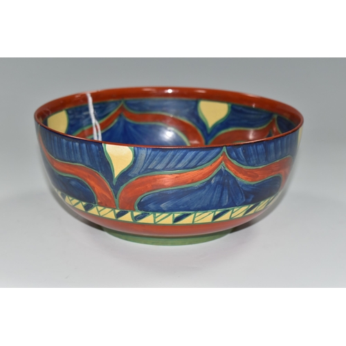 398 - A CLARICE CLIFF WILKINSON LTD 'PERSIAN' PATTERN BOWL, incised, painted and printed marks, diameter 1... 