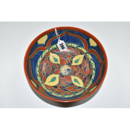 398 - A CLARICE CLIFF WILKINSON LTD 'PERSIAN' PATTERN BOWL, incised, painted and printed marks, diameter 1... 