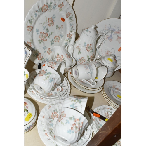 412 - A GROUP OF ROYAL ALBERT 'FOR ALL SEASONS' AND WEDGWOOD 'COTTAGE ROSE' PART TEA / COFFEE SETS, the We... 