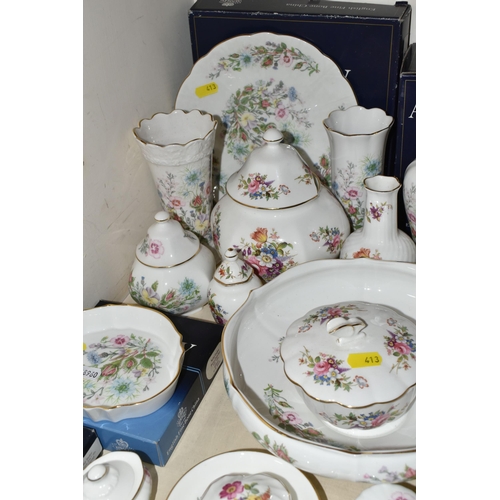 413 - A COLLECTION OF AYNSLEY AND HAMMERSLEY GIFTWARE, the Aynsley includes a quantity of 'Wild Tudor' pat... 