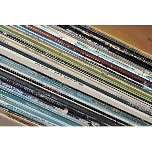 429 - TWO BOXES OF LP RECORDS,  approximately ninety LP records, artists include The Rolling Stones, The W... 