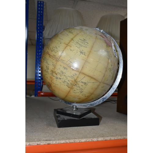 432 - A PHILIPS' 10''  CHALLENGE GLOBE, c.1950s,  globe complete but has yellowing/browning and fading all... 