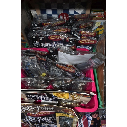 436 - FOUR BOXES OF HARRY POTTER CHESS AND THE PRISONER PARTWORKS, in original packaging appearing complet... 