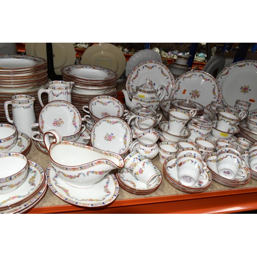 449 - A ONE HUNDRED AND THIRTY FOUR PIECE MINTON A4807 'MINTON ROSE' DINNER SERVICE, mainly late nineteent... 