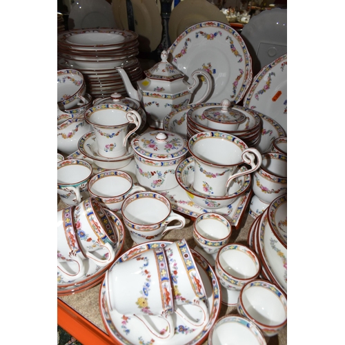 449 - A ONE HUNDRED AND THIRTY FOUR PIECE MINTON A4807 'MINTON ROSE' DINNER SERVICE, mainly late nineteent... 