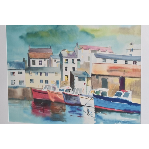 457 - A SMALL SELECTION OF WATERCOLOUR PICTURES AND PRINTS, comprising a Claire Davies watercolour depicti... 