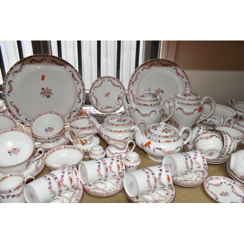 459 - A ONE HUNDRED AND FIFTY PIECE MINTON A4807 'MINTON ROSE' DINNER SERVICE, mainly modern backstamps wi... 