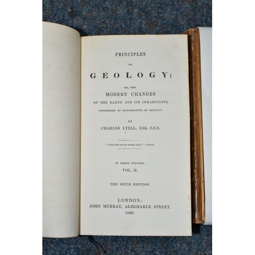 461 - LYELL; Charles, Principals Of Geology Or, The Modern Changes Of The Earth And Its Inhabitants in thr... 