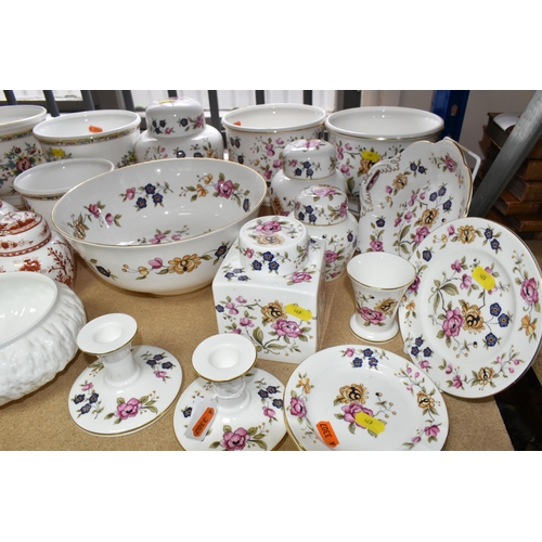 469 - A SELECTION OF DECORATIVE COALPORT WARES, to include San Remo pattern planters, graduated set of thr... 