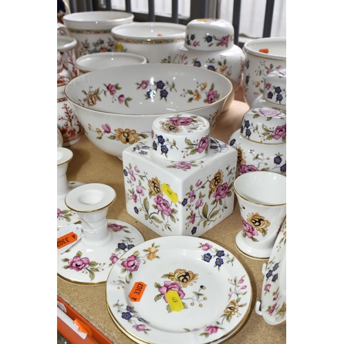 469 - A SELECTION OF DECORATIVE COALPORT WARES, to include San Remo pattern planters, graduated set of thr... 