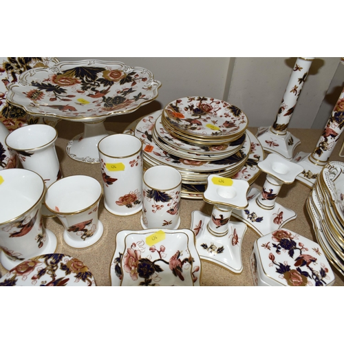 474 - COALPORT 'HONG KONG' PATTERN TABLE AND GIFT WARES ETC, to include pairs of 20cm and 10cm candlestick... 