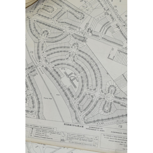 488 - TWO BOXES AND LOOSE 20th CENTURY ORDNANCE SURVEY / NATIONAL GRID ROLLED AND FOLDED MAPS, black and w... 