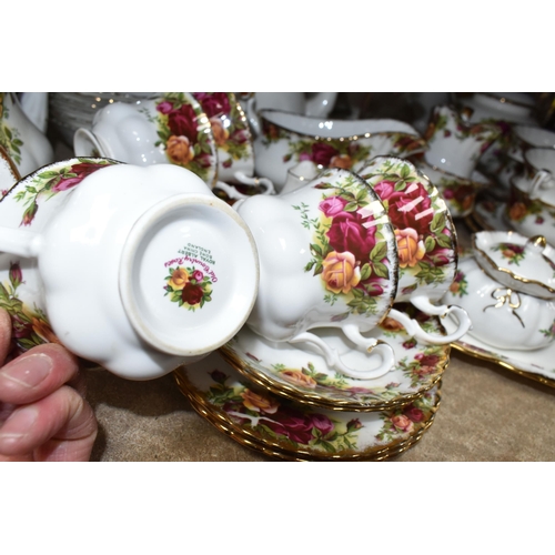 499 - A QUANTITY OF ROYAL ALBERT 'OLD COUNTRY ROSES' TEA, DINNER AND ORNAMENTAL WARES, comprising a two ti... 