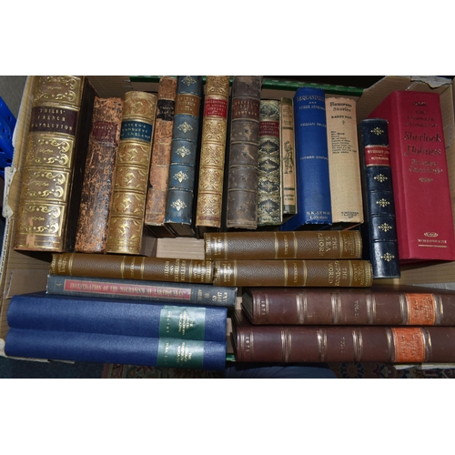 501 - TWO BOXES OF BOOKS containing forty-four miscellaneous titles in hardback format, mostly of an Antiq... 