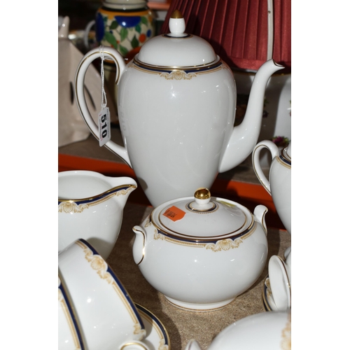 510 - A TWENTY EIGHT PIECE WEDGWOOD 'CAVENDISH' PART TEA AND COFFEE SET, pattern no R4680, comprising a co... 