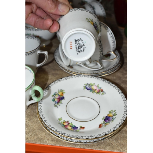 512 - A SHELLEY 'WILD FLOWERS' COFFEE SET AND AN EDWARDS AND BROWN COFFEE SET, the fifteen piece Shelley s... 