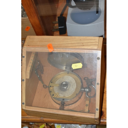 531 - SCIENTIFIC AND TECHNICAL INSTRUMENTS ETC, to include a Meiji SKT-2BT binocular microscope in a wood ... 